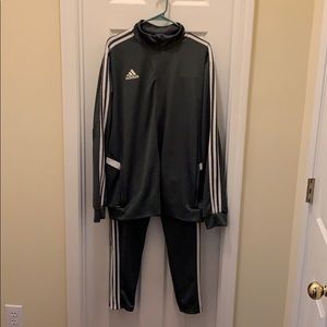 Adidas Three Stripe Tricot Track Suit